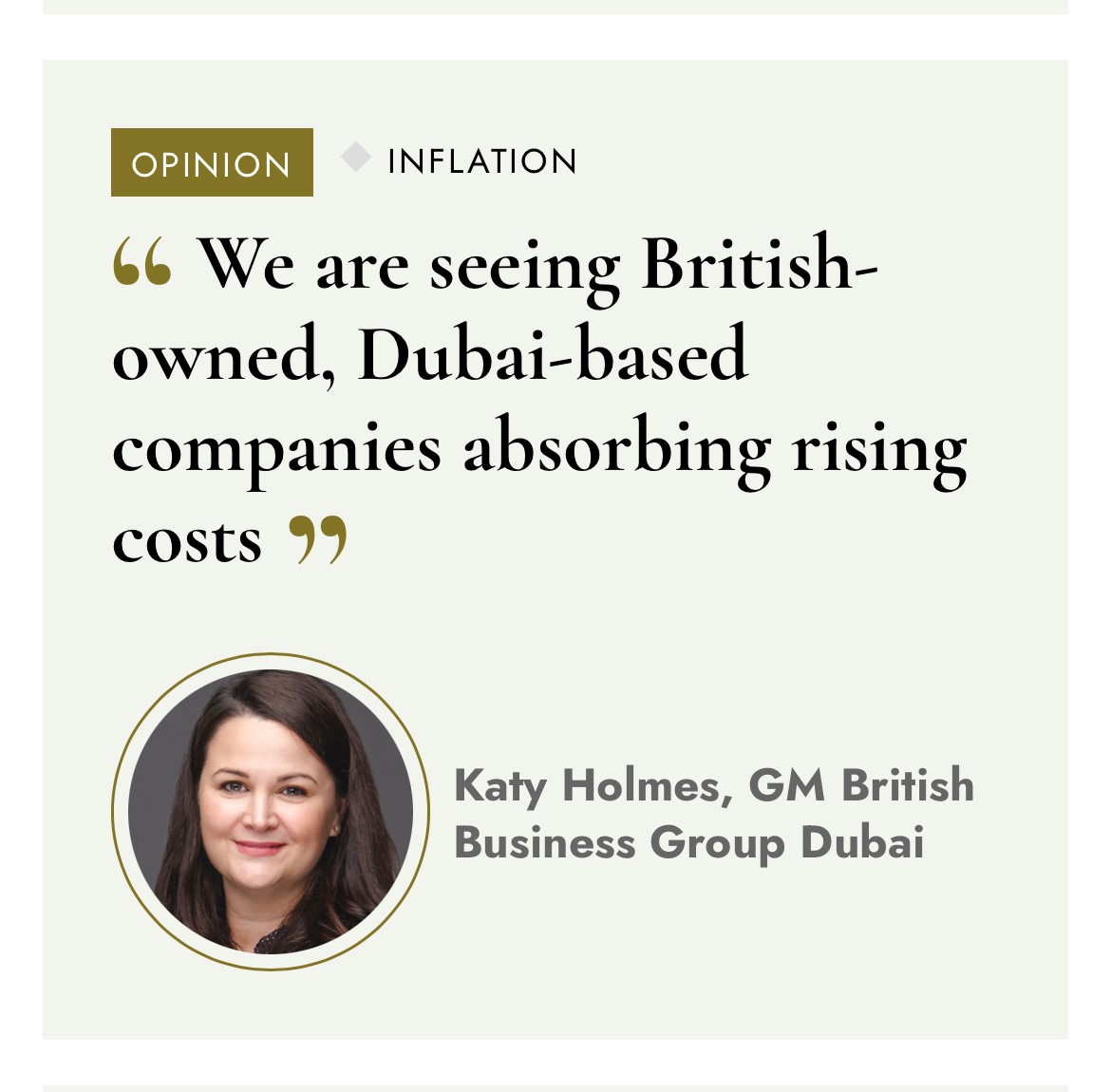 British Firms Tread Fine Line Against Rising Inflation in the UAE