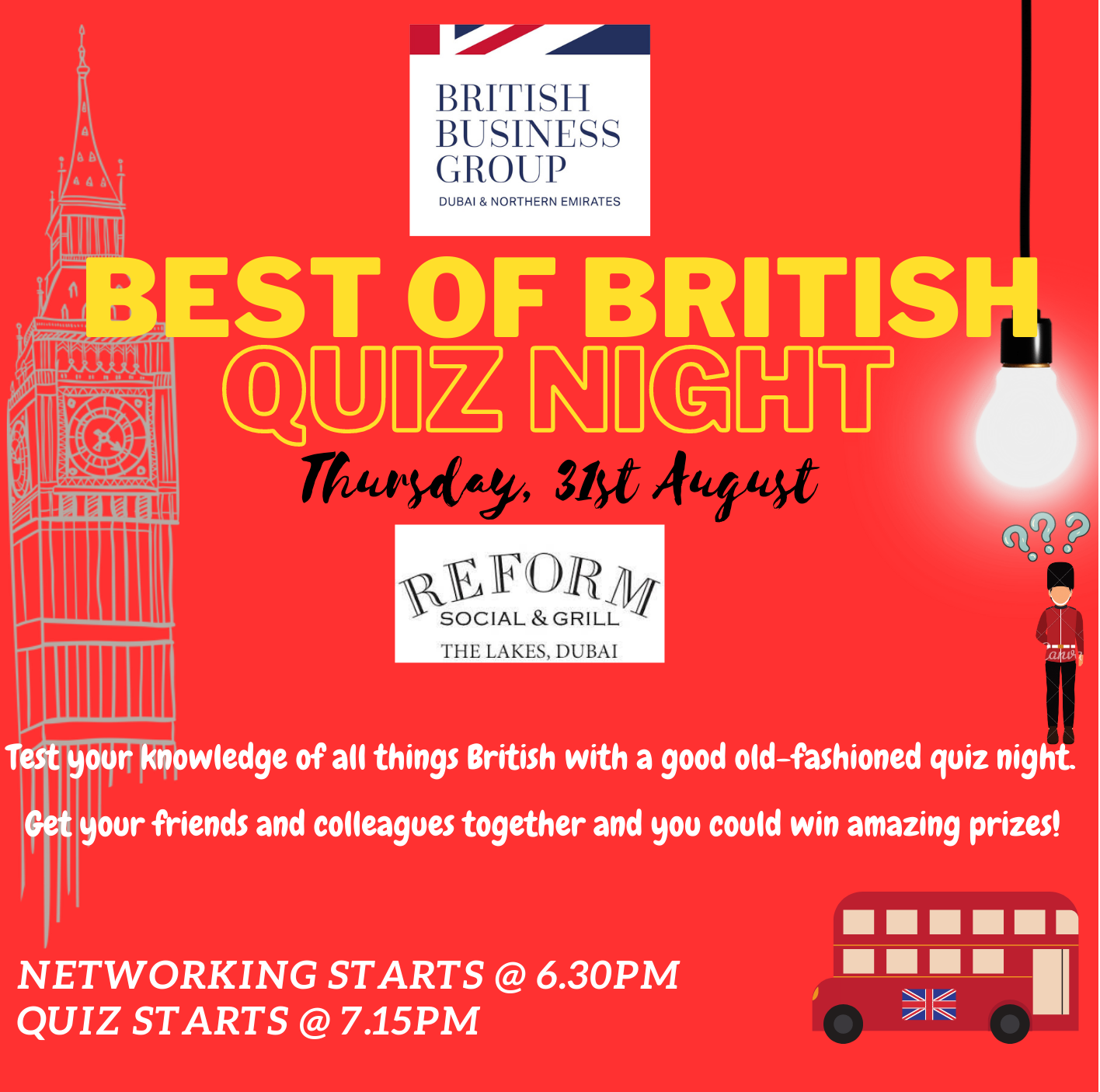 Best of British Quiz Night